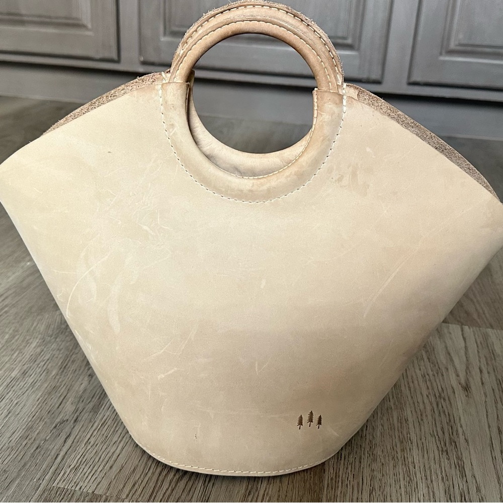 Portland Leather Cream Tote Bag